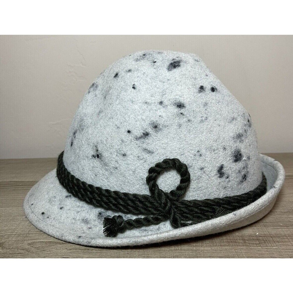 Hutkonig Regensburg speckled gray Wool Loden Hat
